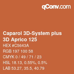Color code: Caparol 3D-System plus - 3D Aprico 125 | qconv.com