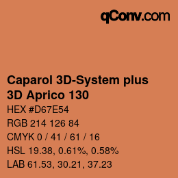 Farbcode: Caparol 3D-System plus - 3D Aprico 130 | qconv.com