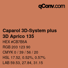 Color code: Caparol 3D-System plus - 3D Aprico 135 | qconv.com