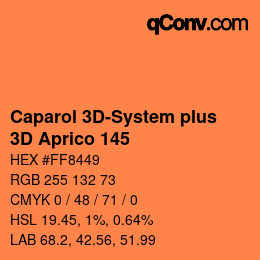 Farbcode: Caparol 3D-System plus - 3D Aprico 145 | qconv.com