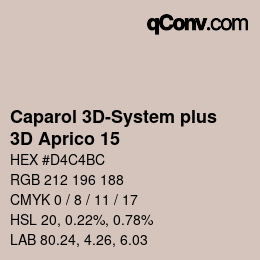 Farbcode: Caparol 3D-System plus - 3D Aprico 15 | qconv.com