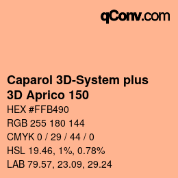 Código de color: Caparol 3D-System plus - 3D Aprico 150 | qconv.com