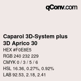 Farbcode: Caparol 3D-System plus - 3D Aprico 30 | qconv.com