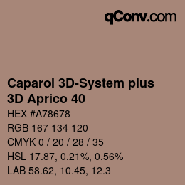 Color code: Caparol 3D-System plus - 3D Aprico 40 | qconv.com