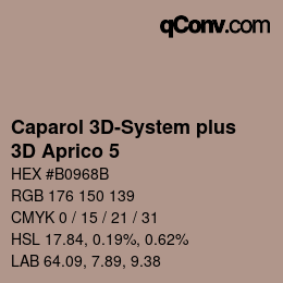 Color code: Caparol 3D-System plus - 3D Aprico 5 | qconv.com
