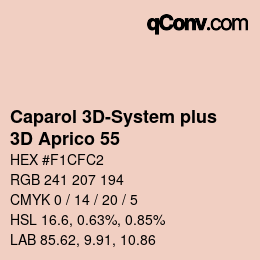 カラーコード: Caparol 3D-System plus - 3D Aprico 55 | qconv.com