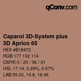 Farbcode: Caparol 3D-System plus - 3D Aprico 65 | qconv.com