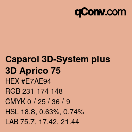 Color code: Caparol 3D-System plus - 3D Aprico 75 | qconv.com