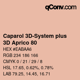 Código de color: Caparol 3D-System plus - 3D Aprico 80 | qconv.com