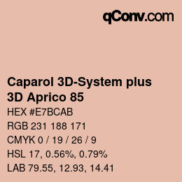 Color code: Caparol 3D-System plus - 3D Aprico 85 | qconv.com