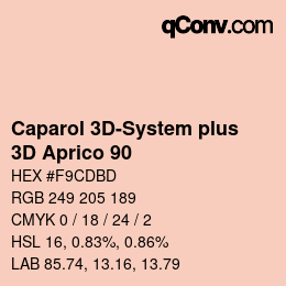 Color code: Caparol 3D-System plus - 3D Aprico 90 | qconv.com