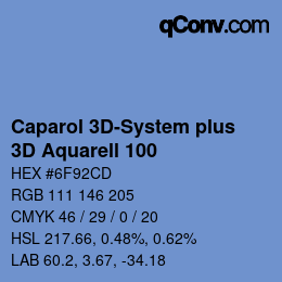 Color code: Caparol 3D-System plus - 3D Aquarell 100 | qconv.com