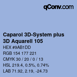 Code couleur: Caparol 3D-System plus - 3D Aquarell 105 | qconv.com