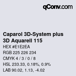 カラーコード: Caparol 3D-System plus - 3D Aquarell 115 | qconv.com