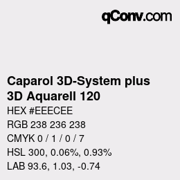 Color code: Caparol 3D-System plus - 3D Aquarell 120 | qconv.com