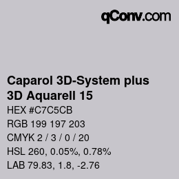 Color code: Caparol 3D-System plus - 3D Aquarell 15 | qconv.com