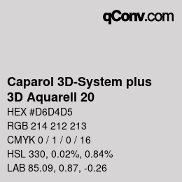 Color code: Caparol 3D-System plus - 3D Aquarell 20 | qconv.com