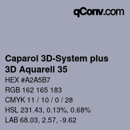 Farbcode: Caparol 3D-System plus - 3D Aquarell 35 | qconv.com