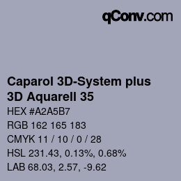 Color code: Caparol 3D-System plus - 3D Aquarell 35 | qconv.com