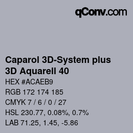 Color code: Caparol 3D-System plus - 3D Aquarell 40 | qconv.com