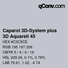 Color code: Caparol 3D-System plus - 3D Aquarell 45 | qconv.com