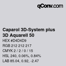 Farbcode: Caparol 3D-System plus - 3D Aquarell 50 | qconv.com