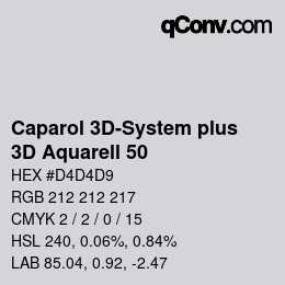 Color code: Caparol 3D-System plus - 3D Aquarell 50 | qconv.com