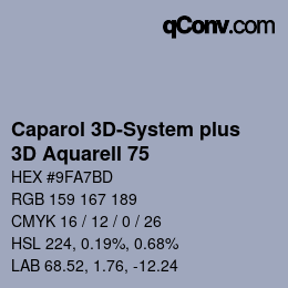 Farbcode: Caparol 3D-System plus - 3D Aquarell 75 | qconv.com
