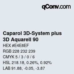 カラーコード: Caparol 3D-System plus - 3D Aquarell 90 | qconv.com