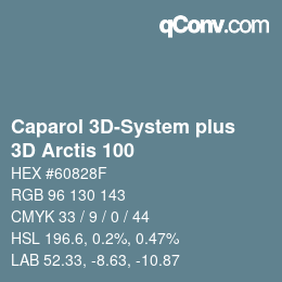 Code couleur: Caparol 3D-System plus - 3D Arctis 100 | qconv.com