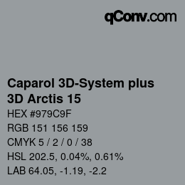 Color code: Caparol 3D-System plus - 3D Arctis 15 | qconv.com