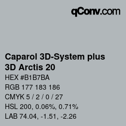 Color code: Caparol 3D-System plus - 3D Arctis 20 | qconv.com