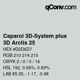 Código de color: Caparol 3D-System plus - 3D Arctis 25 | qconv.com