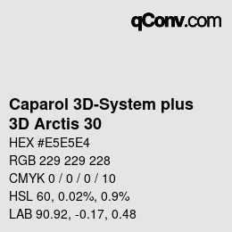 カラーコード: Caparol 3D-System plus - 3D Arctis 30 | qconv.com