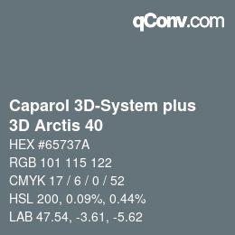 カラーコード: Caparol 3D-System plus - 3D Arctis 40 | qconv.com