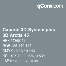 カラーコード: Caparol 3D-System plus - 3D Arctis 45 | qconv.com