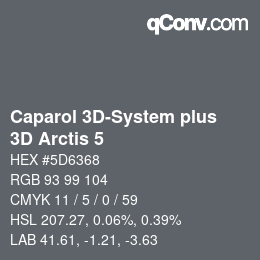 Color code: Caparol 3D-System plus - 3D Arctis 5 | qconv.com