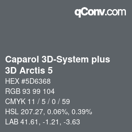 Código de color: Caparol 3D-System plus - 3D Arctis 5 | qconv.com