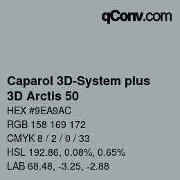 Código de color: Caparol 3D-System plus - 3D Arctis 50 | qconv.com