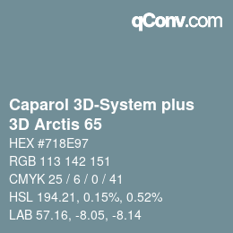 Farbcode: Caparol 3D-System plus - 3D Arctis 65 | qconv.com