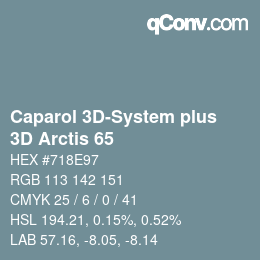 カラーコード: Caparol 3D-System plus - 3D Arctis 65 | qconv.com