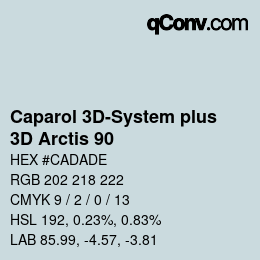 Code couleur: Caparol 3D-System plus - 3D Arctis 90 | qconv.com
