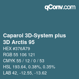 Color code: Caparol 3D-System plus - 3D Arctis 95 | qconv.com