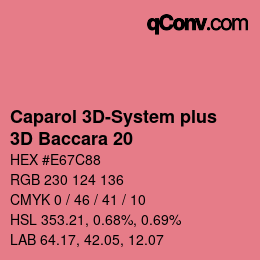 カラーコード: Caparol 3D-System plus - 3D Baccara 20 | qconv.com