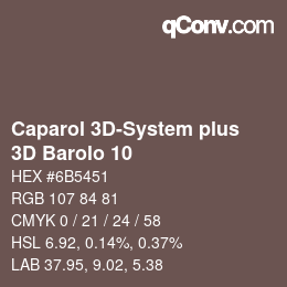 Farbcode: Caparol 3D-System plus - 3D Barolo 10 | qconv.com