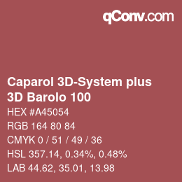 カラーコード: Caparol 3D-System plus - 3D Barolo 100 | qconv.com