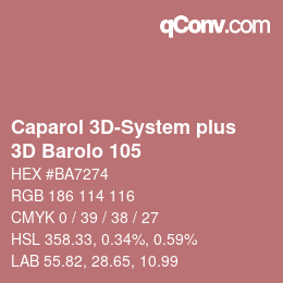 カラーコード: Caparol 3D-System plus - 3D Barolo 105 | qconv.com