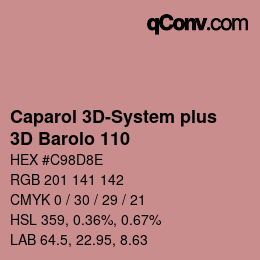 Farbcode: Caparol 3D-System plus - 3D Barolo 110 | qconv.com