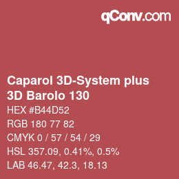 カラーコード: Caparol 3D-System plus - 3D Barolo 130 | qconv.com
