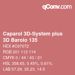 Color code: Caparol 3D-System plus - 3D Barolo 135 | qconv.com